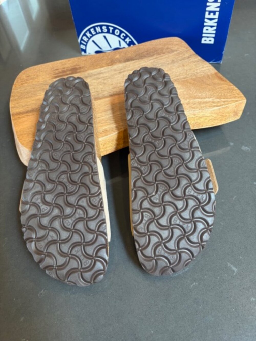 BIRKENSTOCK Madrid Big Buckle Slide Sandal (Women) Sandstone Size 39 - Picture 13 of 13